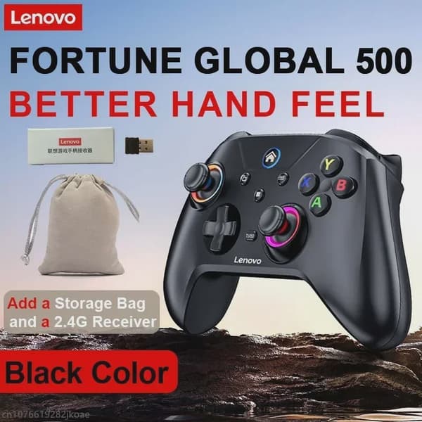Ny Lenovo S02 trådløs controller Bluetooth-gamepad til Nintendo Switch, PC, Android TV, IOS PC-joysticks med seks akser og dobbelt vibration S02 White Bag Receiv