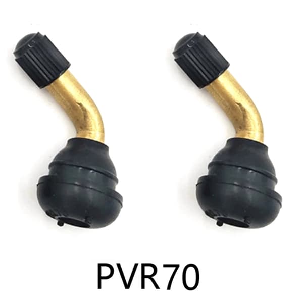 Slanglös ventil för elscooter PVR70 60°/50°/45° böjd däckventil PRV70