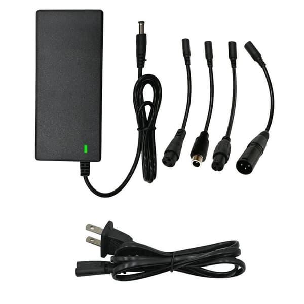 42V 2A oplader med 5 stik til 24V-36V litiumbatteri til elektrisk scootertilbehør UK