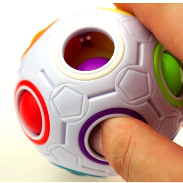 Fidget Ball Magic Rainbow Puzzle Rubiks Fig Cube Toy