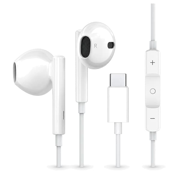 Originale kablede øretelefoner til Apple iPhone 17 16 15 14 13 12 Pro Max hovedtelefoner til Samsung til Lightning USB C 3,5 mm øretelefoner USB-C