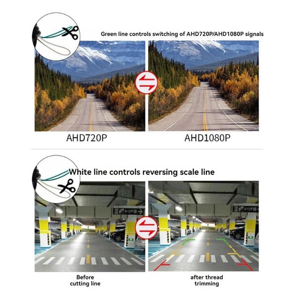 Auton AHD 1080P vedenpitävä peruutuskamera BMW E90 E91 E92 E93 M5 E39 E60 E61 pysäköintitutkakamera Black