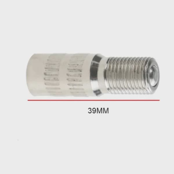 Förlängningsluftventil för Xiaomi M365/1S/Pro/Pro2 Mi3 Max G30 Uppblåsbart munstycke för framhjul silver39mm