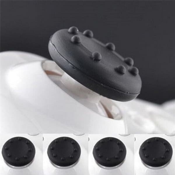 2 stk. til PS3 PS4 XBOX 360 gummi silikone hætte analog controller silikone hætte dæksel thumb stick greb joystick hætter tilbehør Red