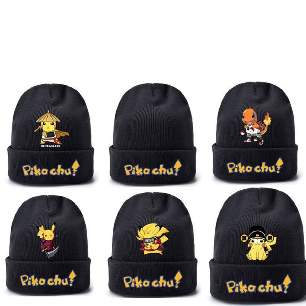 Pichachu Pokemon Keps  Mössa Bobble Hat, Hat for Kids Model 4