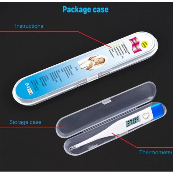 CE certifikat Digital febertermometer LCD-skärm-Febertermometer