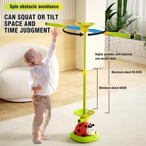 Ladybug 5-i-1-sportset: baseboll, hopprep, hoppleksak för utomhusspel för barn Rope Skipping Yellow