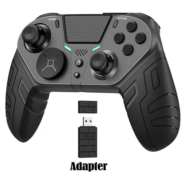 Controller til PS4 PS3 PS Playstation 4 3 PC-kontrol Trådløs Bluetooth Mobil Android TV Gamepad Gaming Game Pad Joystick Telefon Green