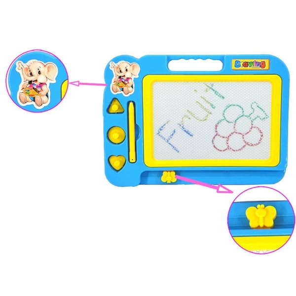 Magnetisk ritbräda för barn - färgglad konstdyna, pedagogiskt graffitiverktyg, perfekt present Blue 1PCS