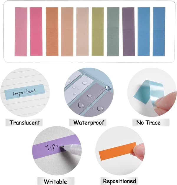 200-3600Sheets Transparent Index Creative Memo Pads Office School Paper Self-adhesive Stickers Posted It Sticky Note Pads 1200 Sheets