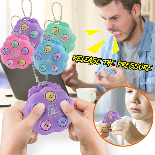 Hurtige push -spil fidget legetøj med et muldvarp -legetøj til b Pink