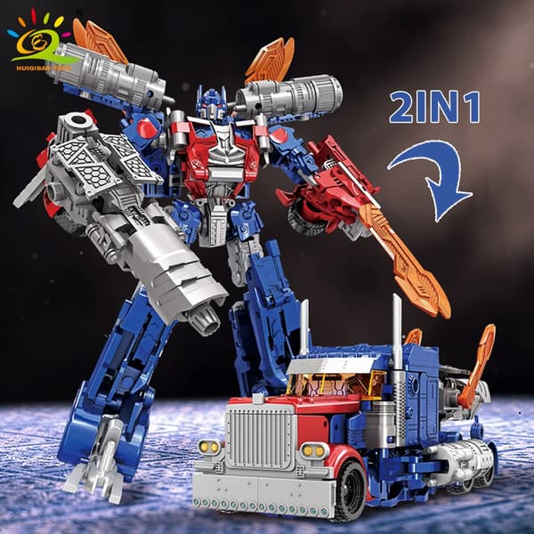 Transforming Robot Car Legetøj - 2-i-1 Mecha Warrior Action Figur til børn - Legering og plastikmodel With Box