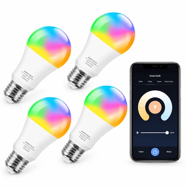 Tuya Wifi/Bluetooth Smart Led-pære Alexa Led-lampe E27 RGB 110V 220V Smart-lamper til Google Assistant Smart Life BLE 20W 110V 1PCs
