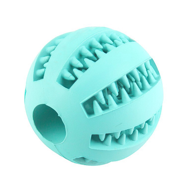 Hundelegetøjsbold, giftfri bidresistent legetøjsbold til hunde, hvalp, kat, hundefoder, godbidsfoder, tyggetandrensende bold green Size 2.75 inch