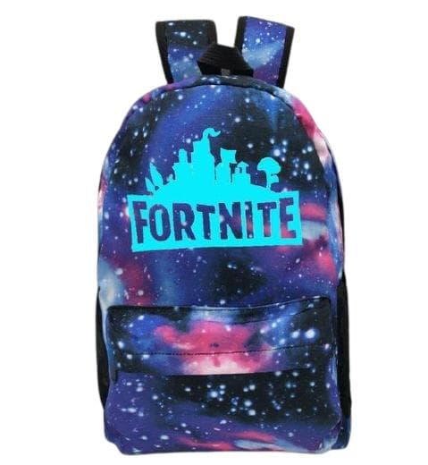 Fortnite backpack with Galaxy pattern Night Luminous Christmas gifts Blue