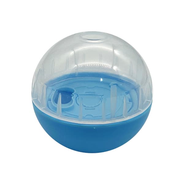 IQ Treat Ball Hundegodbidsdispenser Legetøjsbold Interaktiv Hundelegetøj - 10 cm Hundefoderstimulering, Langsom Foder Blue