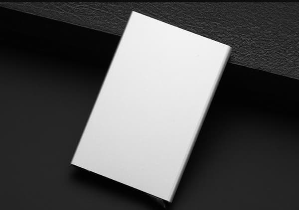 Plånböcker Korthållare med RFID Säker Skydd Aluminiumfacken Röd