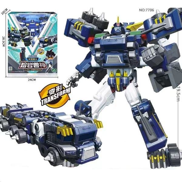 Tobot Galaxy Detectives Master V Ultimate LEON ROVER Transforming Robot Car Plane Action Figur 5 Without Box