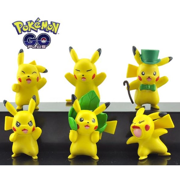 6 Pack Pokemon Pikachu Figurer julklappar