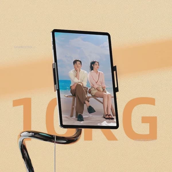 128 cm 360° fleksibel telefonholder stativ klemmemontering til iPhone Samsung 3,5-6,7" enheder White-Tab128cm