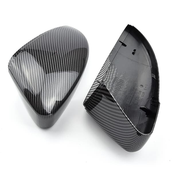 Sorte sidespejldæksler til VW Passat CC B7 Scirocco Jetta MK6 Beetle bakspejlhus biltilbehør Bright black