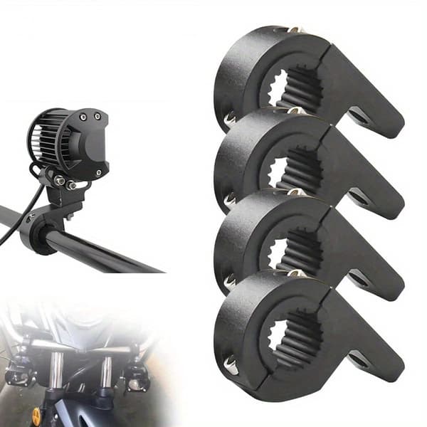 Motorcykel LED-strålkastare Monteringsfäste Klämma för Offroad-ljusramp 1pc