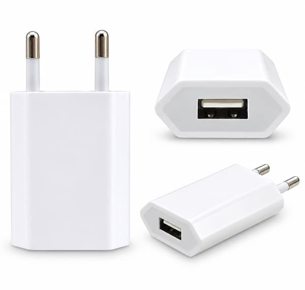 För iPhone USB Laddare till / Samsung 5V / 1A mfl Vit