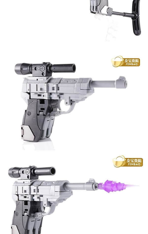 Galvatron Megatron H9 Gun Model G1 Mini Pocket Warrior Action Figur - Deformerad robotleksakspresent Megatron