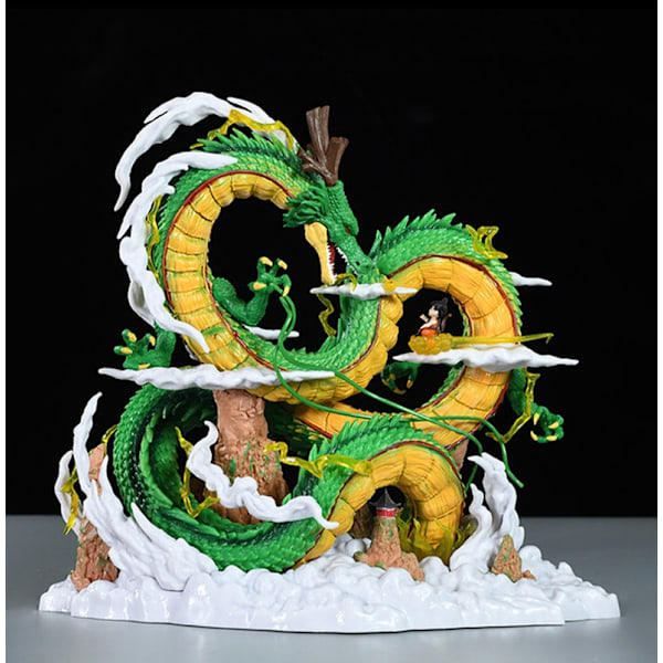 24 cm Dragon Ball Anime Figur Shenron Figur Goku Og Shenron Figur Model Pvc Statue Dukke Samling Værelse Legetøj Gaver with box
