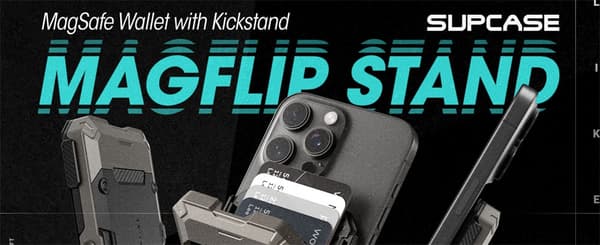 Magnetisk stativ til telefon og kreditkortholder til iPhone 12-16, SUPCASE MagSafe-kompatibel Guldan