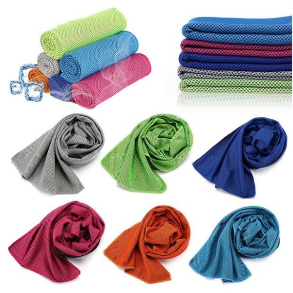 Cooling Towel Kylhandduk Sporthandduk Svalkande handduk 3 färger Lila