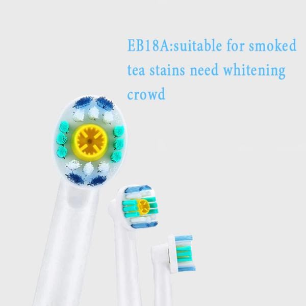 8-Pack tandbørstehoveder Oral-B kompatible Acrylic
