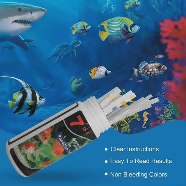 Akvariumtestremsa Sötvattenspool Akvariumvatten pH-testremsor Vattenkvalitet Akvariumtestremsa pH-kvalitetskit For Pool 150pcs-6in1