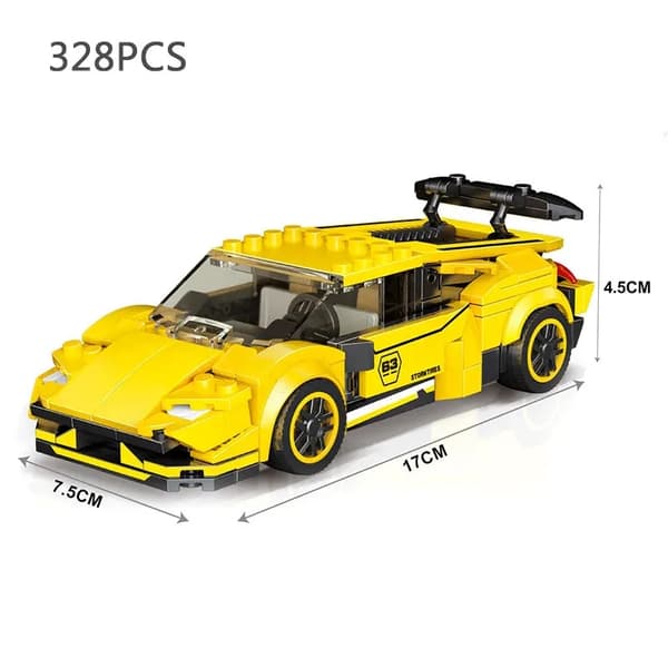 Supercar Building Blocks Set - Speed ​​Series Racing Vehicle MOC Model Leksaker för barn 676 413pcs