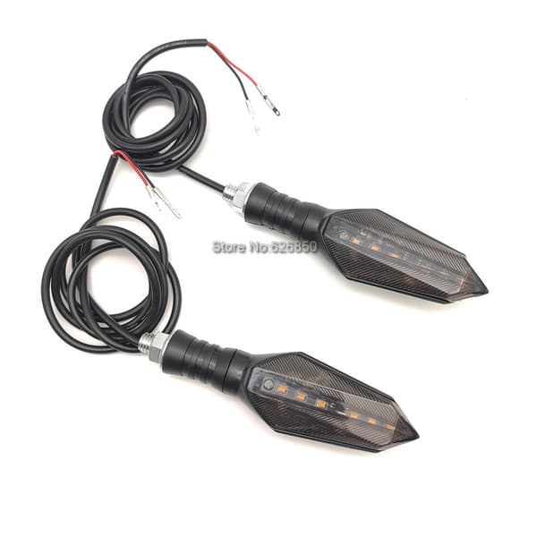12V-72V Universell Vattentät LED-Blinker Vänster Höger Blinker för Elscooter 2 PCS