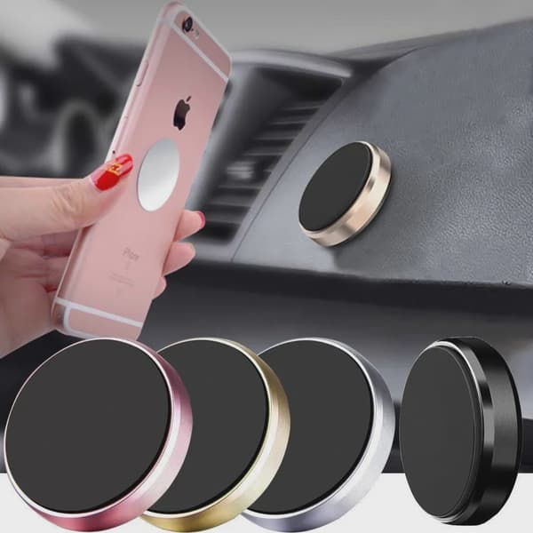 Magnetisk Bilholder Universal Dashboard Mount til iPhone Xiaomi Huawei Samsung Gold-Rotate