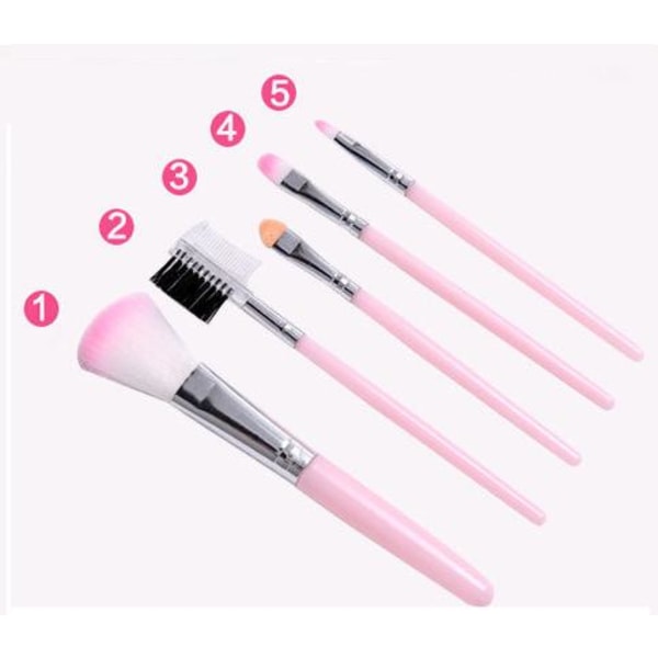 Make-up brush set in 5 parts - Make Up brush 5 pcs Make-up brushes