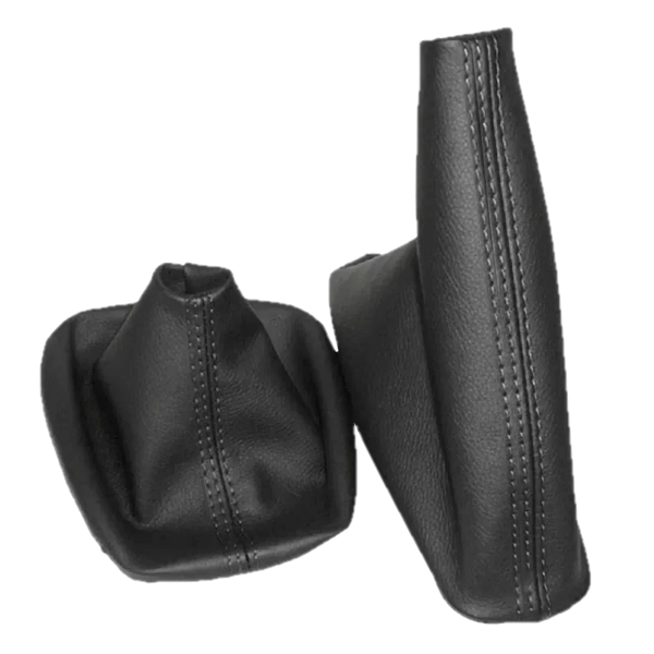 Auton nahkainen vaihdekepin kaulus käsijarrun suojus BMW 3-sarjan E30 E34 E36 E46 M3 Z3 -sisustustarvikkeille black