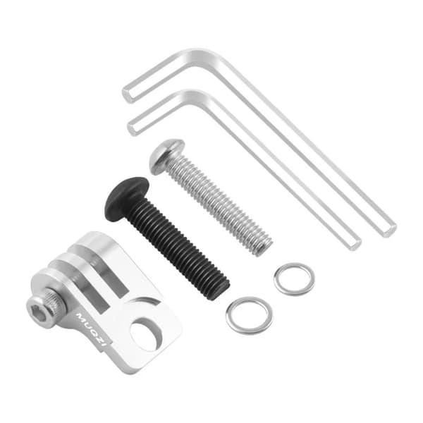 MUQZI Brompton Foldbar Cykellygte & Computerholder Monteringsadapter Cykeltilbehør Silver