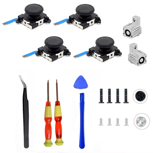 Joycon Joystick Ersättning för Switch NS / Switch Lite / Switch OLED Vänster Höger Kontroller Reservdelar 3D Analog Thumb Stick E