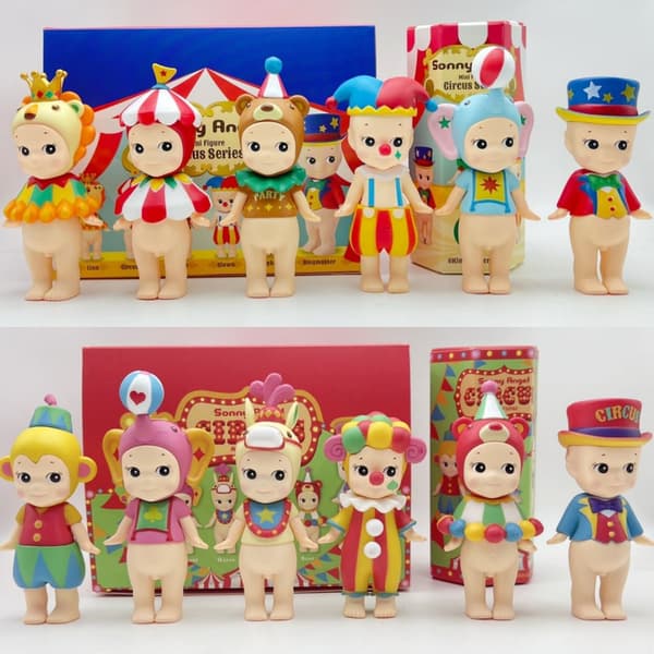 Anime Sonny Angle Mini Figur Circus 1. 2. Series Blind Box Samlerobjekt Model Figur Desktop Decor Børn Fødselsdagsgave Legetøj random 3pcs 2th