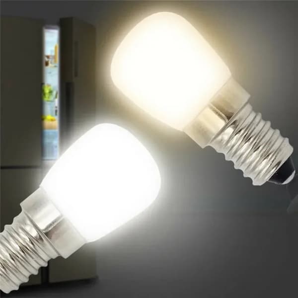 10/2 STK E14 E12 220V LED pærer Køleskabslampe Mini Natlampe Køleskab Display Lamper LED Spotlight Home Decor E14- White Light 10PCS