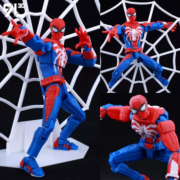9L3D Superman Invincible Boy Batman Actionfigur LUCKY13 Multi-Jointed Poseable T13 Titan13 Hero Model Dummy13 Samlarleksaker Batman