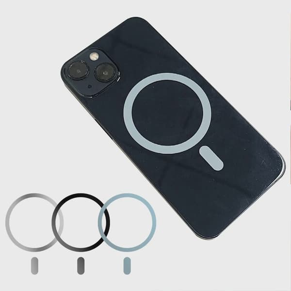 Magsafe Magnetisk Metalplade Ring Universal Trådløs Opladerholder til Bilholder 2PC Deep Purple