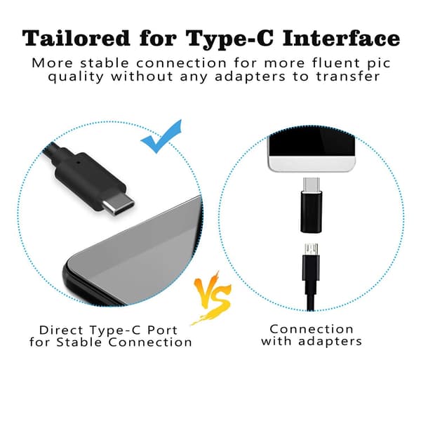 Typ-c Android USB-endoskopkamera 7,0 mm hårdkabel PC Android-telefon Endoskoprör Typ C Endoskopinspektion Minikamera Hard Cable 5m