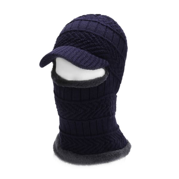 Tjock fleecefodrad vintermössa Scarfhandskar Set - Vindtät kallvädersutrustning för utomhusaktiviteter 1PC Hat