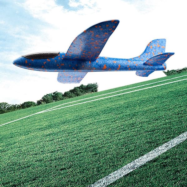 49 cm handkastfria glidflygplan skummodell EPP Breakout-flygplan partyspel barn utomhuskul presentleksaker för barn 49CM Blue