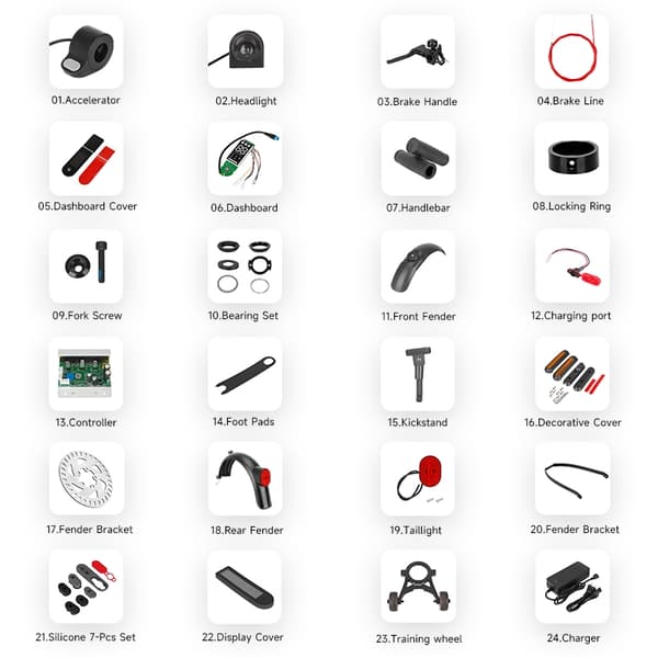 Reservdelar till Xiaomi Mijia 4Pro elscooter Front Fender