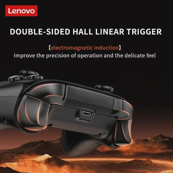 Ny Lenovo S02 trådløs controller Bluetooth-gamepad til Nintendo Switch, PC, Android TV, IOS PC-joysticks med seks akser og dobbelt vibration S02 Black Receiver