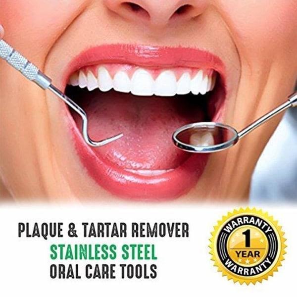 Professional Dental Tools Tandhygiejnesæt - 4 dele rustfrit stål